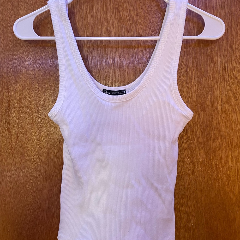 White Zara Tank Top
